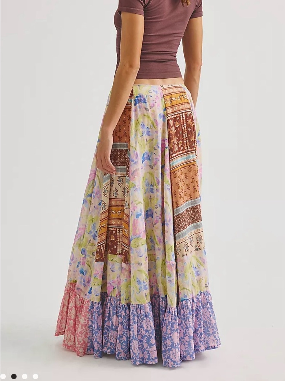 Free People - Santa Eulalia Printed Maxi Skirt NWT SIZE 6 - Picture 3 of 7